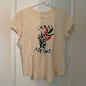 Pale yellow old navy t shirt